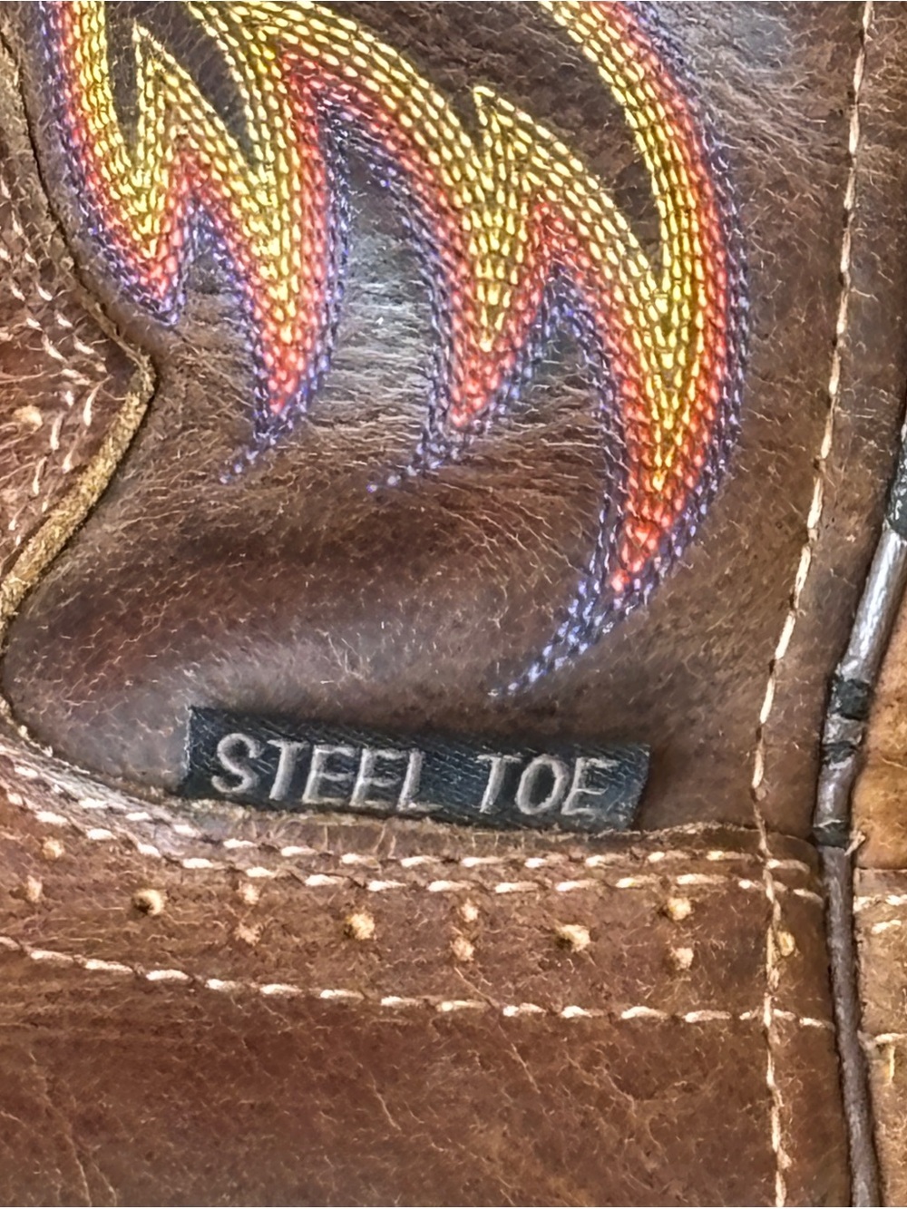 Justin Women’s Steel Toe Leather Work Western Cowboy Boots WKL4682 Sz 6B - Picture 8 of 12